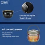 Nồi cơm điện TOKKI TK12AN - Ảnh 2