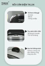 Nồi cơm điện TOKKI TK12N - Ảnh 6