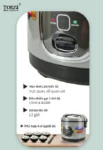 Nồi cơm điện TOKKI TK12N - Ảnh 2