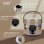 Nồi cơm điện TOKKI TK-YD12 - Ảnh 5